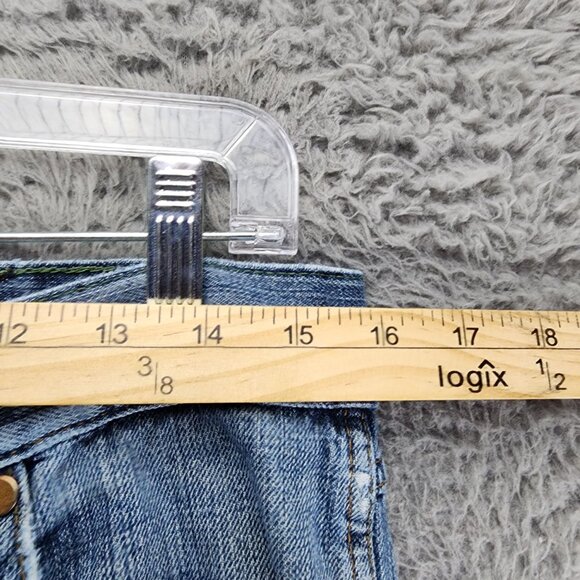 Wrangler Jeans Mens 32x36 Blue Cotton Mid Rise Slim Straight *Read* - Picture 8 of 16